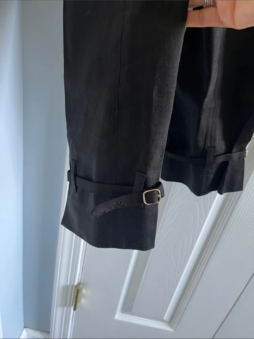 Brand new COS high rise linen trouser with ankle detail